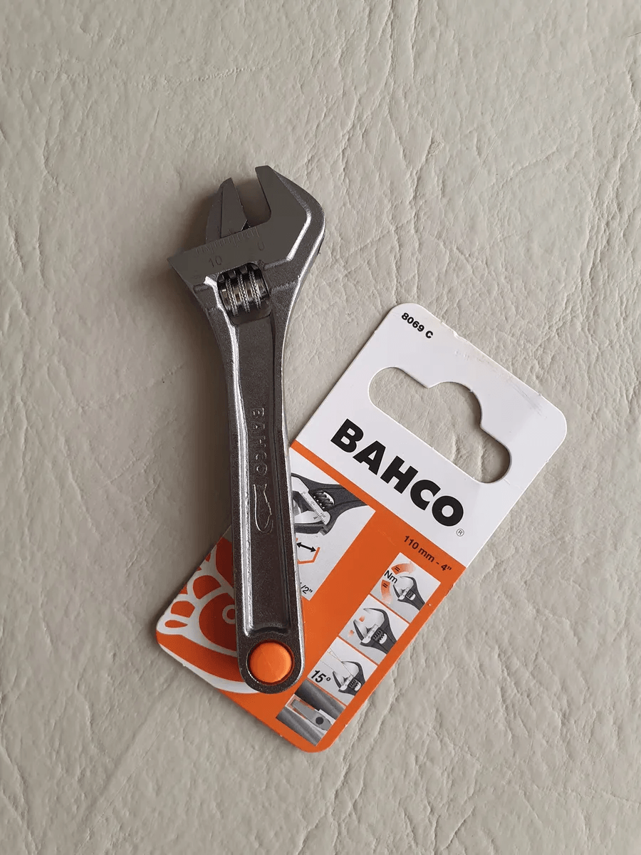 Llave Ajustable Bahco plateada 10'  Pulgadas Original